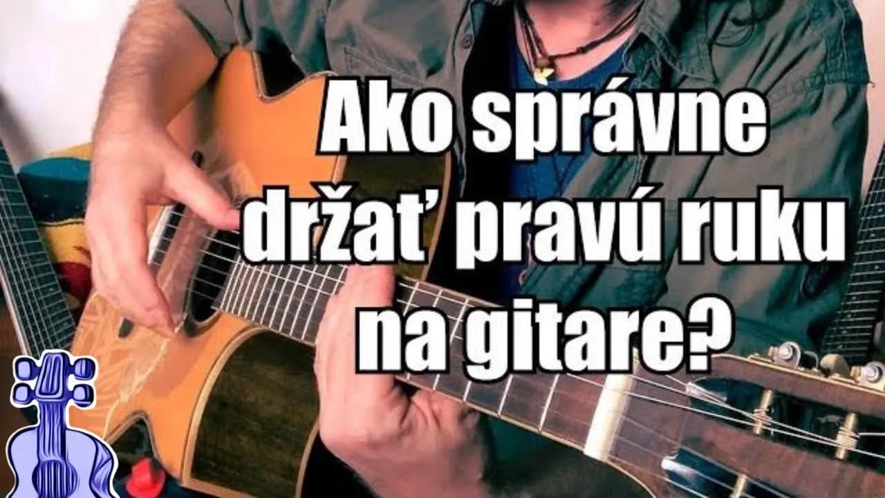 Jak správně držet pravou ruku při hře na kytaře